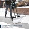 Best Choice Products 36in Hand Snow Pusher w/ 2 Wheels, Adjustable Handle, Blade Angle, Reflective Tape